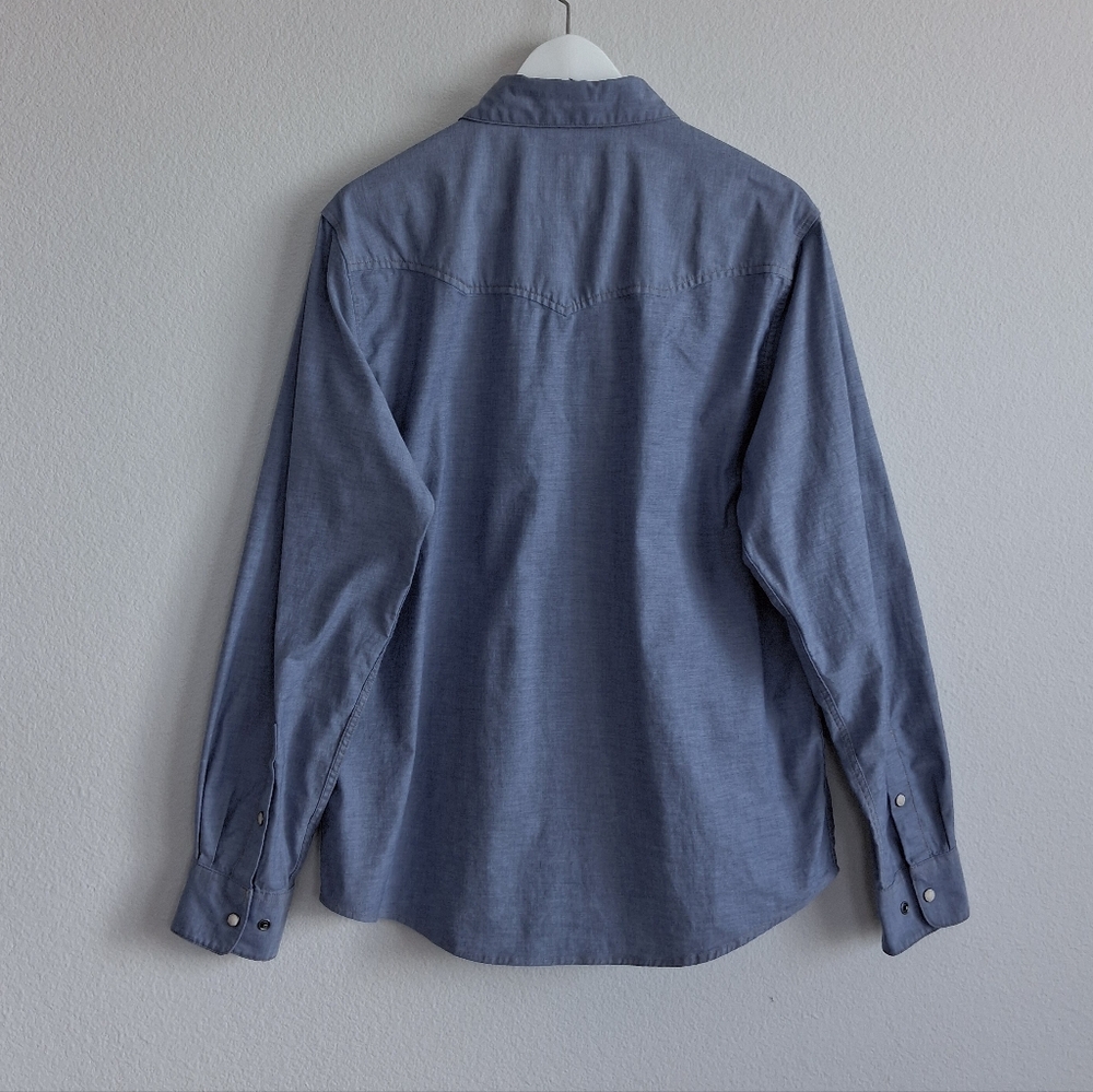 Howler Brothers Crosscut Deluxe Western Pearl Snap Embroidered Shirt - Picture 14 of 16